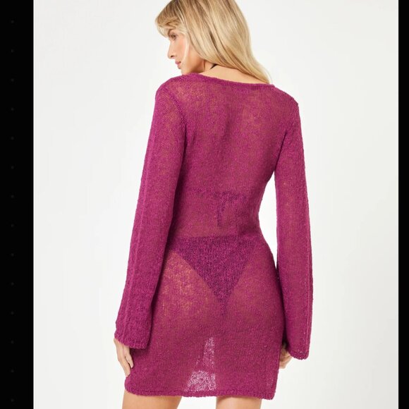 L Space - Palisades Cover-Up - Mulberry - Picture 3 of 4